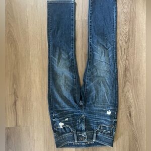 American Eagle Light and Dark Blue Denim Jeans